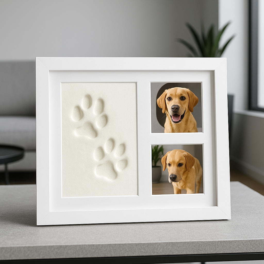 Pfoten- & Handabdrücke im Bilderrahmen DIY
