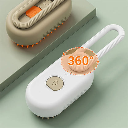 Steam Brush "Steamy" for Cats and Dogs - 3 In 1 Electric Spray
